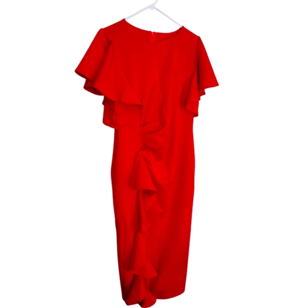 Memoriesea Red Ruffle Dress - Picture 5 of 5